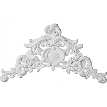 Ekena Millwork 12 1/4"W x 6 3/4"H x 5/8"P Cole Center Onlay ONL12X06X01CO